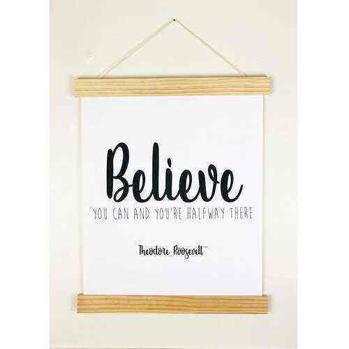 17-Inch Click Stick Set w/ Canvas Prints in Natural - Foundations Decor