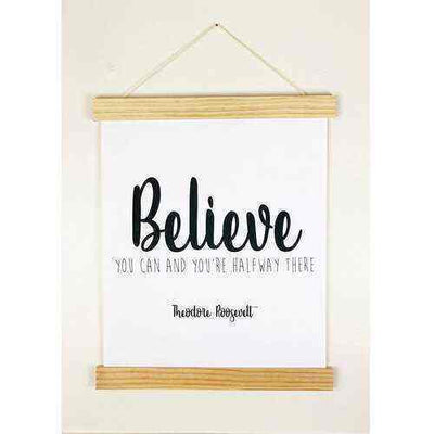 17-Inch Click Stick Set w/ Canvas Prints in Natural - Foundations Decor