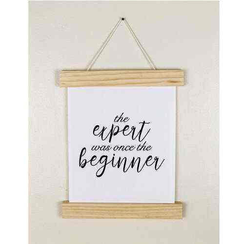 9-Inch Click Stick Set w/ Canvas Prints in Natural - Foundations Decor