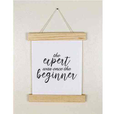 9-Inch Click Stick Set w/ Canvas Prints in Natural - Foundations Decor