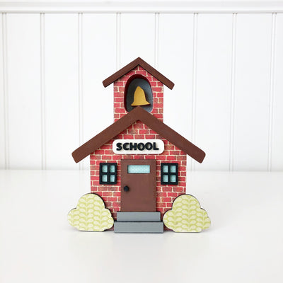 Time for Class Schoolhouse Unfinished Wood Craft - Home - Foundations Decor