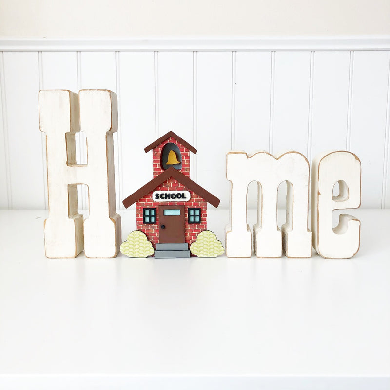 Time for Class Schoolhouse Unfinished Wood Craft - Home - Foundations Decor