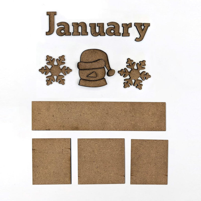 January Magnetic Calendar - Foundations Decor