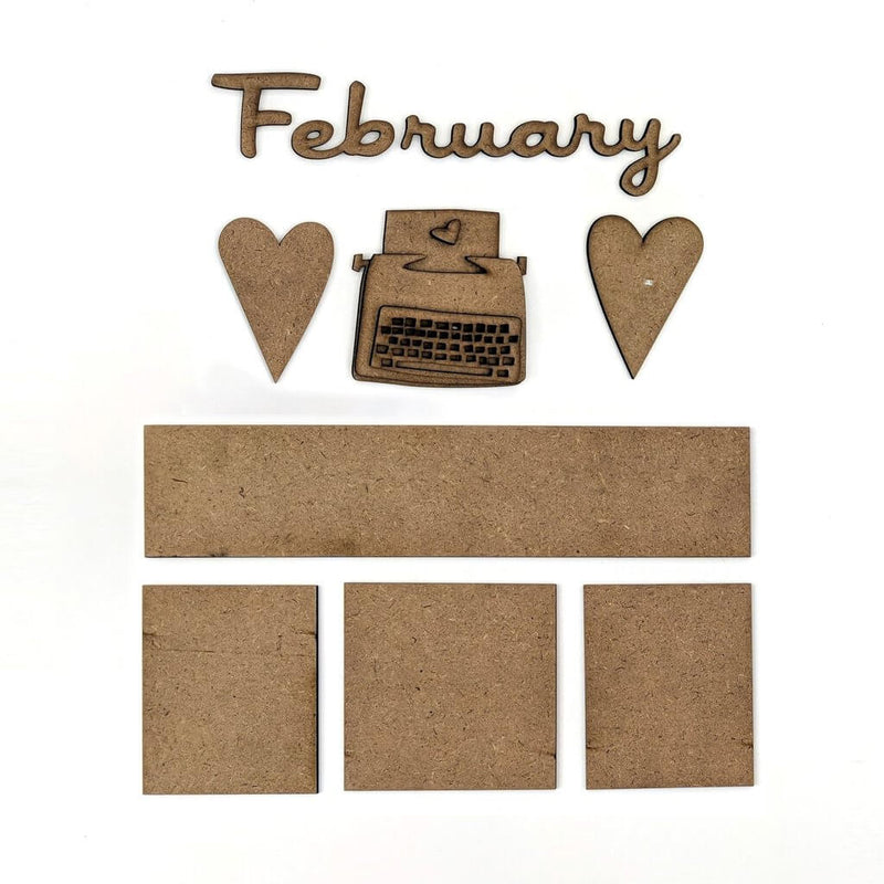 February Magnetic Calendar - Foundations Decor