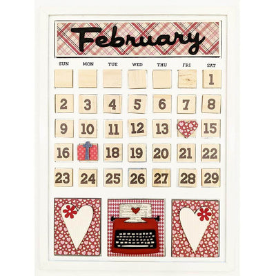 February Magnetic Calendar - Foundations Decor