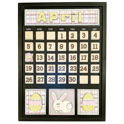 April Magnetic Calendar - Foundations Decor