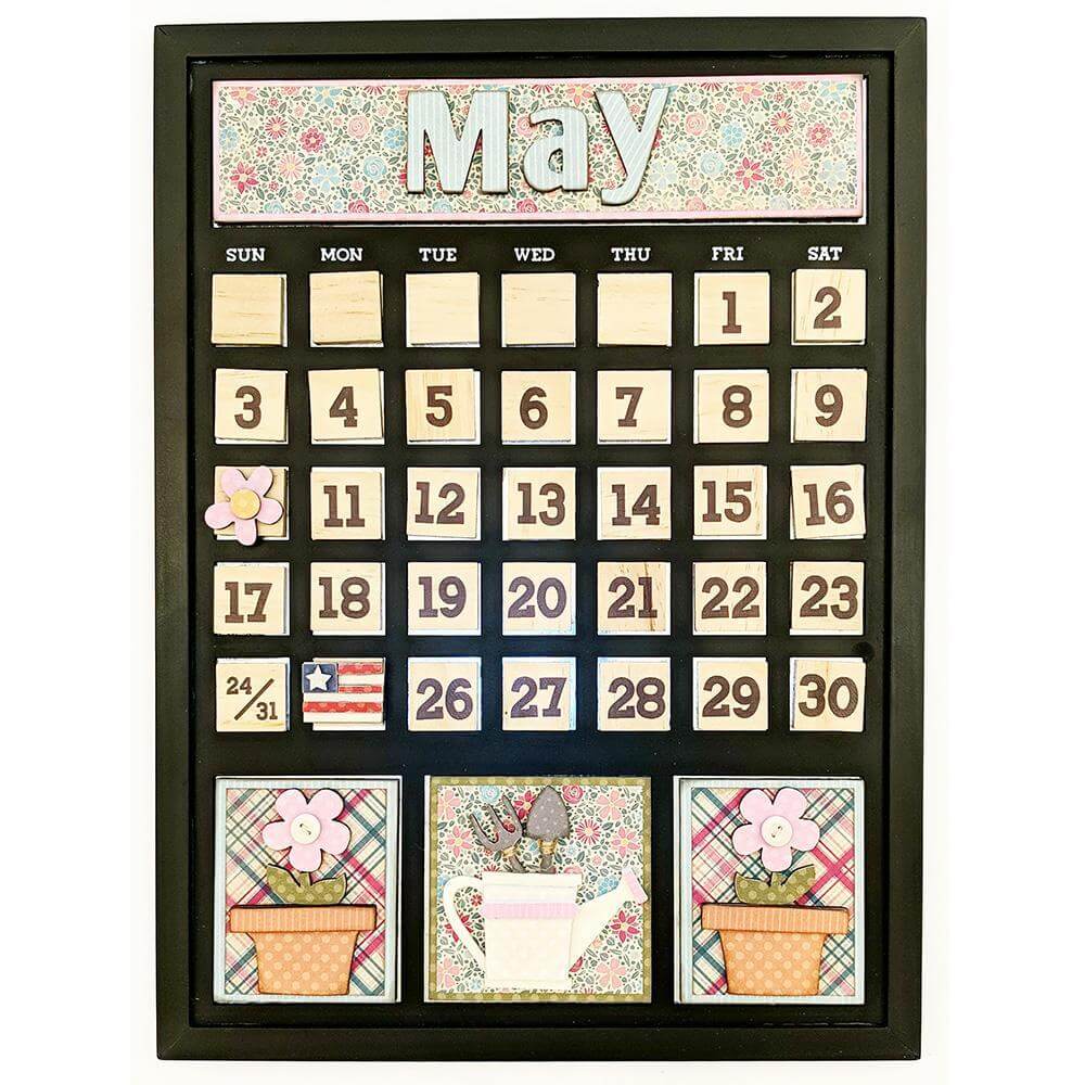 May Magnetic Calendar - Foundations Decor