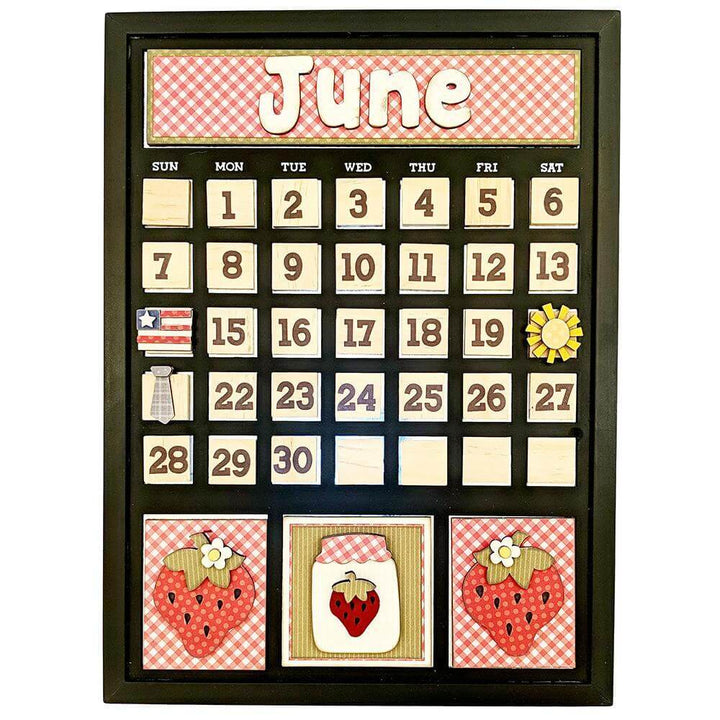 June Magnetic Calendar - Foundations Decor
