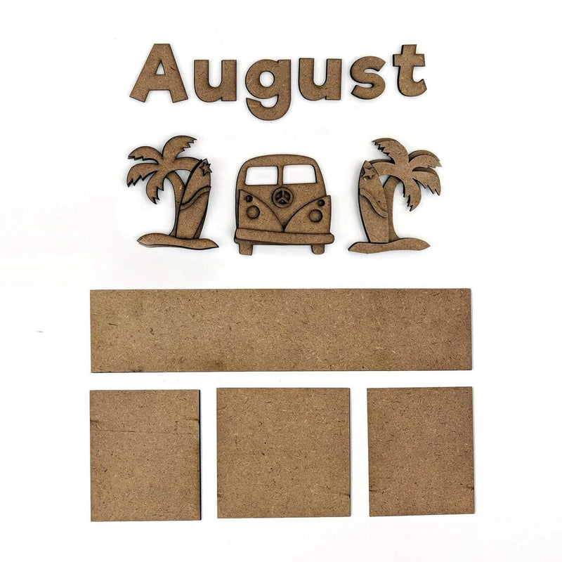 August Magnetic Calendar - Foundations Decor