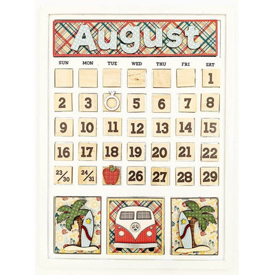 August Magnetic Calendar - Foundations Decor