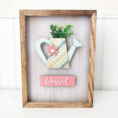 Blessed Watering Can - Simply Framed - Foundations Decor