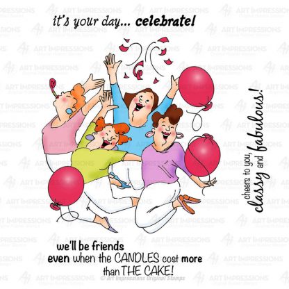 Party Girls Clear Stamps - Girlfriends Collection - Art Impressions