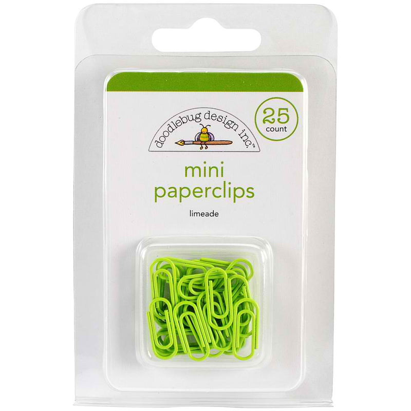 Limeade Mini Paperclips - Party Time - Doodlebug - Clearance