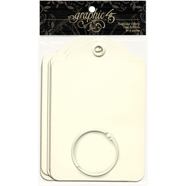 Ivory Regular Tags - Staples - Graphic 45