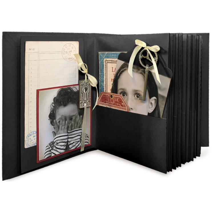 Black Rectangle Tag & Pocket Album - Graphic 45