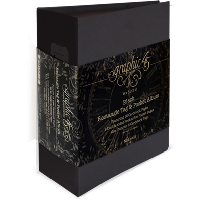 Black Rectangle Tag & Pocket Album - Graphic 45