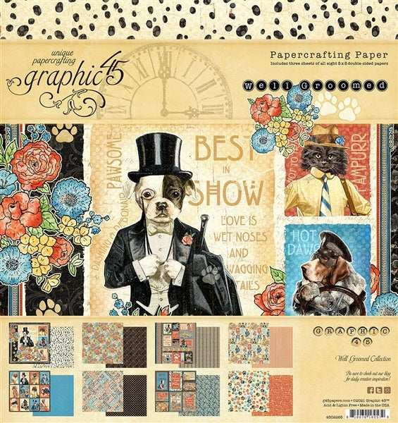 Well Groomed 8" x 8" Paper Pad - Graphic 45