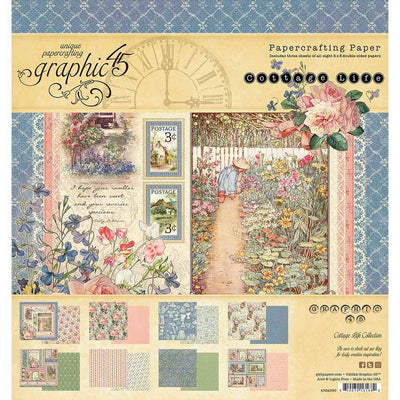 Cottage Life 8" x 8" Paper Pad - Graphic 45