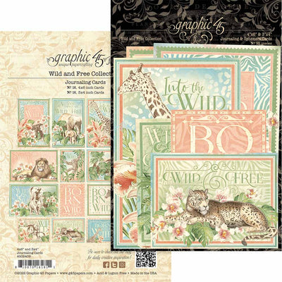 Wild & Free Journaling Cards - Graphic 45