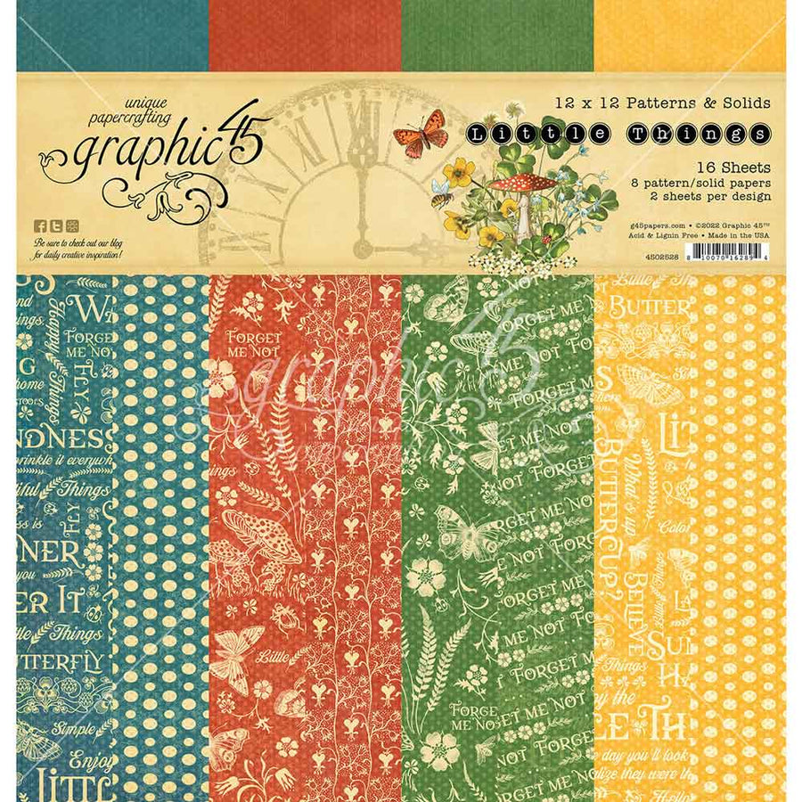 Little Things Pattern & Solid Pack - Graphic 45