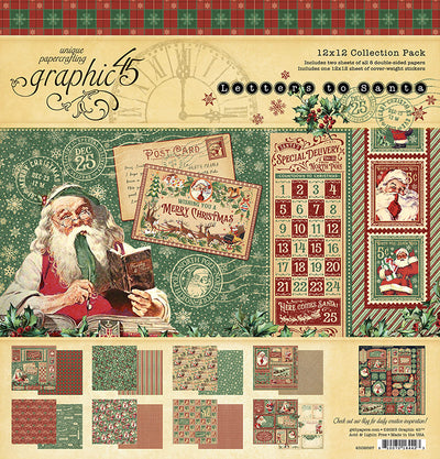 Letters to Santa 12x12 Collection Pack with Stickers - Graphic 45