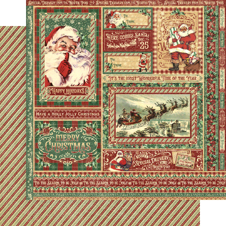 Letters to Santa 12x12 Collection Pack with Stickers - Graphic 45