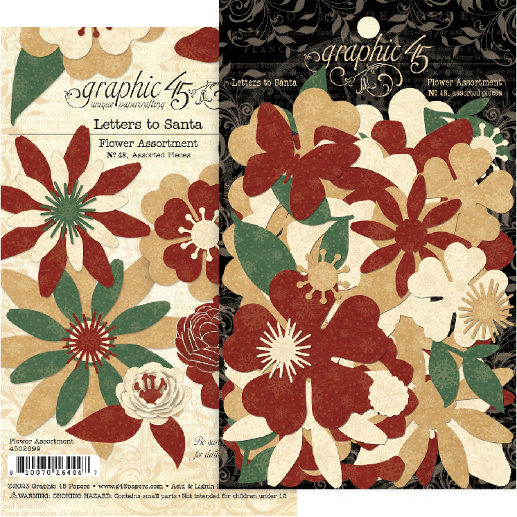 Letters to Santa Flower Assortment - Graphic 45