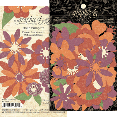 Hello Pumpkin Flower Assortment - Graphic 45