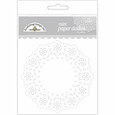 Lily White Mini Doilies - Doodlebug