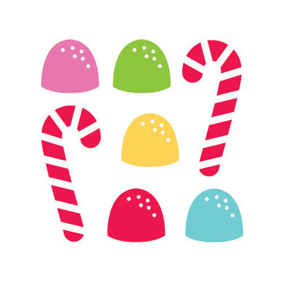 Sugarplums Sweet Roll Mini Icon Sticker - Doodlebug - Clearance