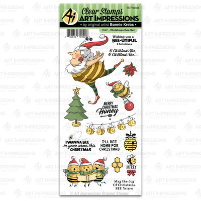 Christmas Bee Clear Stamps - Art Impressions