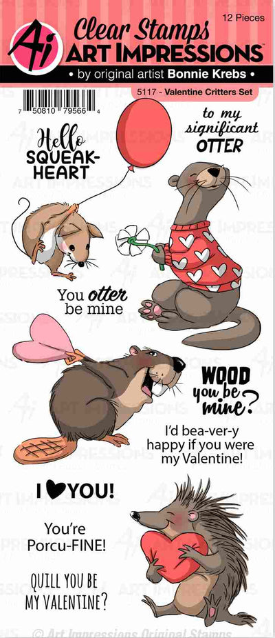 Art Impressions Valentine Critters