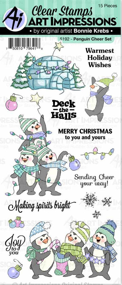 Penguin Cheer Set Clear Stamps - Art Impressions