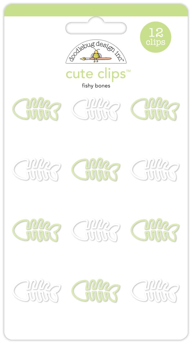Fishy Bones Cute Clips - Kitten Smitten Collection- Doodlebug Design