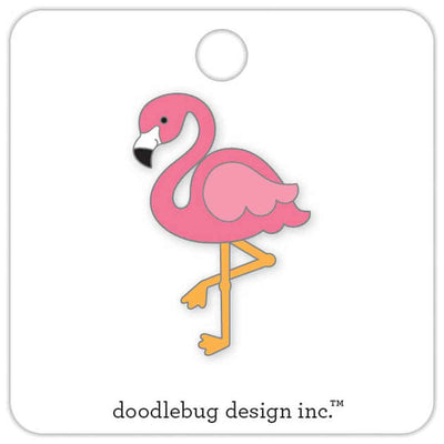 Pink Flamingo Collectible Pins - Seaside Summer - Doodlebug
