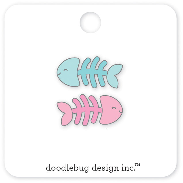 Fishy Bones Collectible Pins -Pretty Kitty Collection- Doodlebug Desig ...