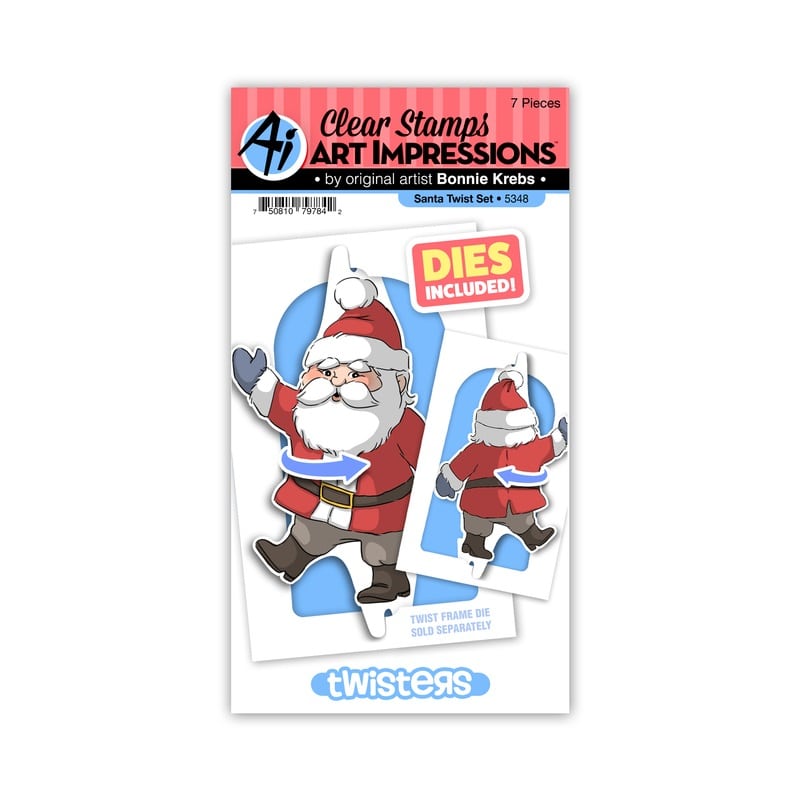 Santa Twister Stamps & Dies - Art Impressions - Clearance