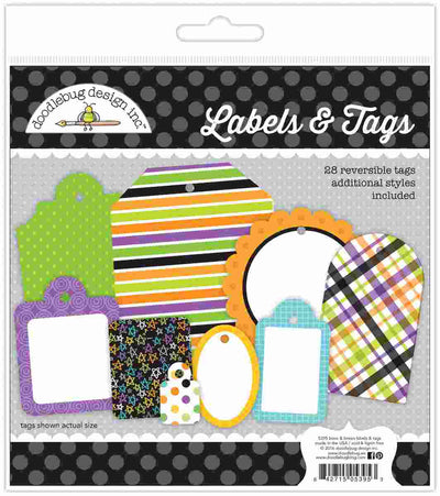 Boos & Brews Labels & Tags - Candy Carnival - Doodlebug Design - Clearance