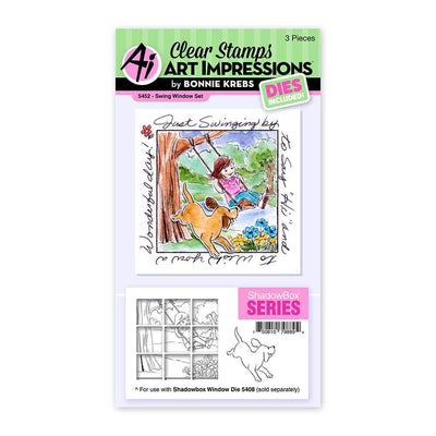 Swing Window Clear Stamps & Dies Set - Art Impressions