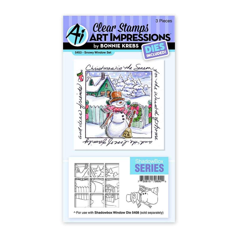 Snowy Window Clear Stamps & Dies Set - Art Impressions