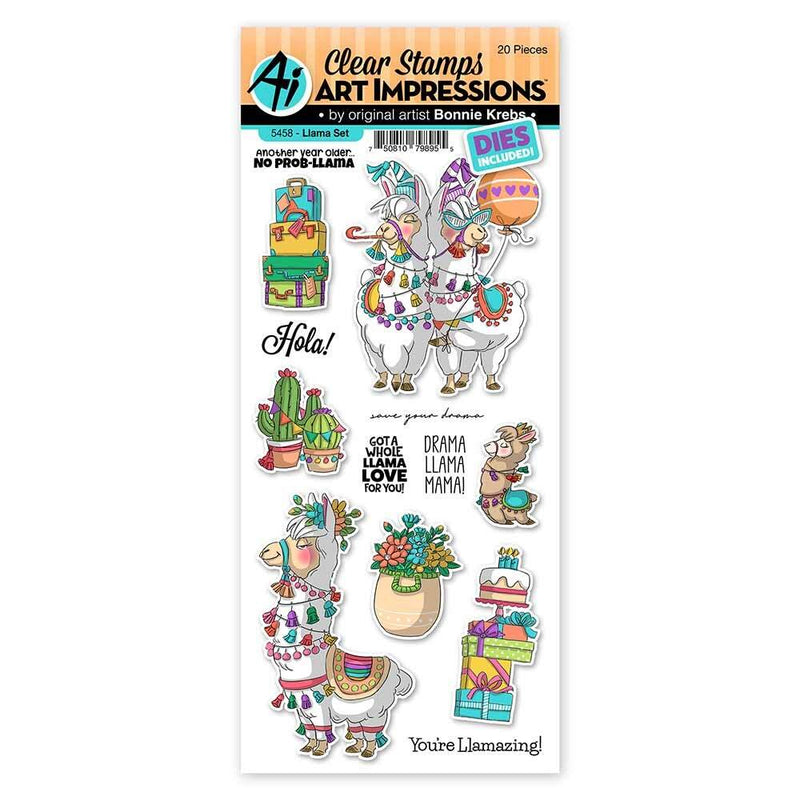 Llama Clear Stamps & Dies Set - Art Impressions