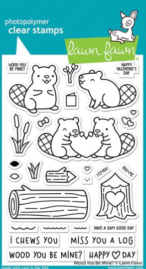 Wood You Be Mine? Clear Stamp Set  - Simply Celebrate Collection - Lawn Fawn
