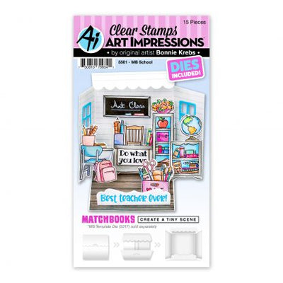 School Die & Stamp Set - Matchbook Collection - Art Impressions