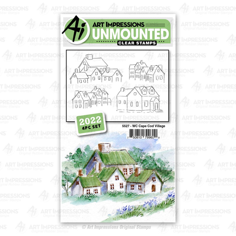 Cape Cod Village Clear Stamps - Watercolor Collection -  Art Impressions