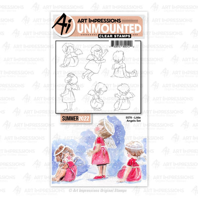 Little Angels Clear Stamps -  Watercolor Collection - Art Impressions