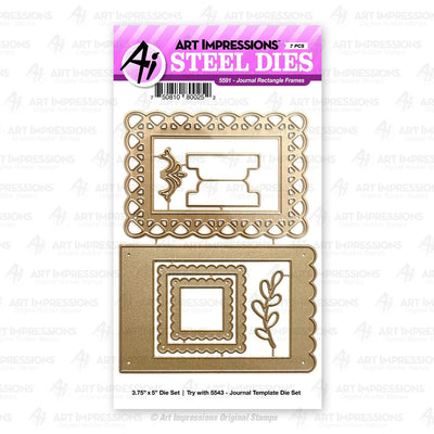 Journal Rectangle Frames Steel Die -  Art Impressions