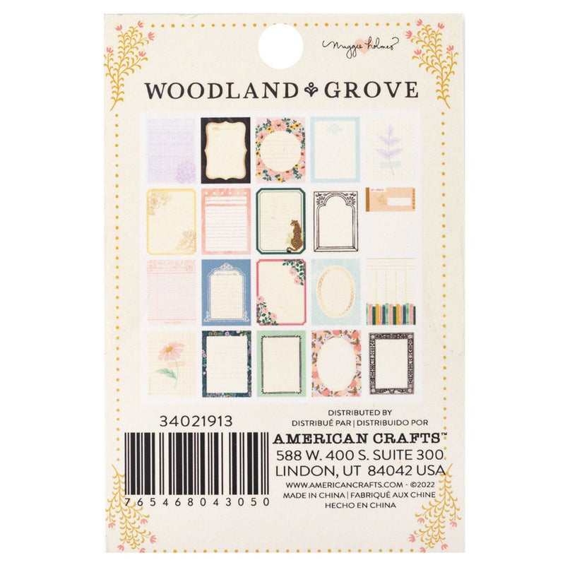 Journaling Card Pad, 3x4 - Maggie Holmes - Woodland Grove Collection - American Crafts