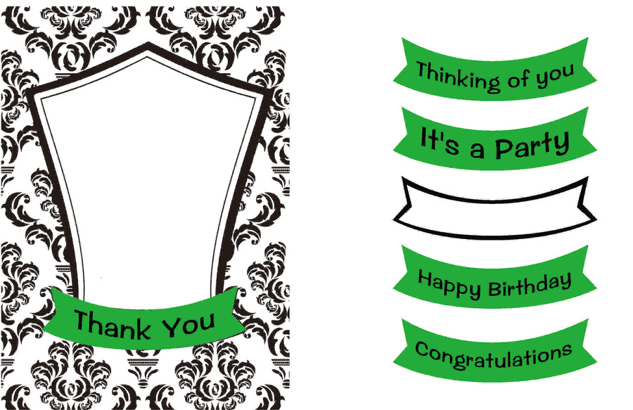 Banners Interchangeable Embossing Folder with 5 Inserts by CGull