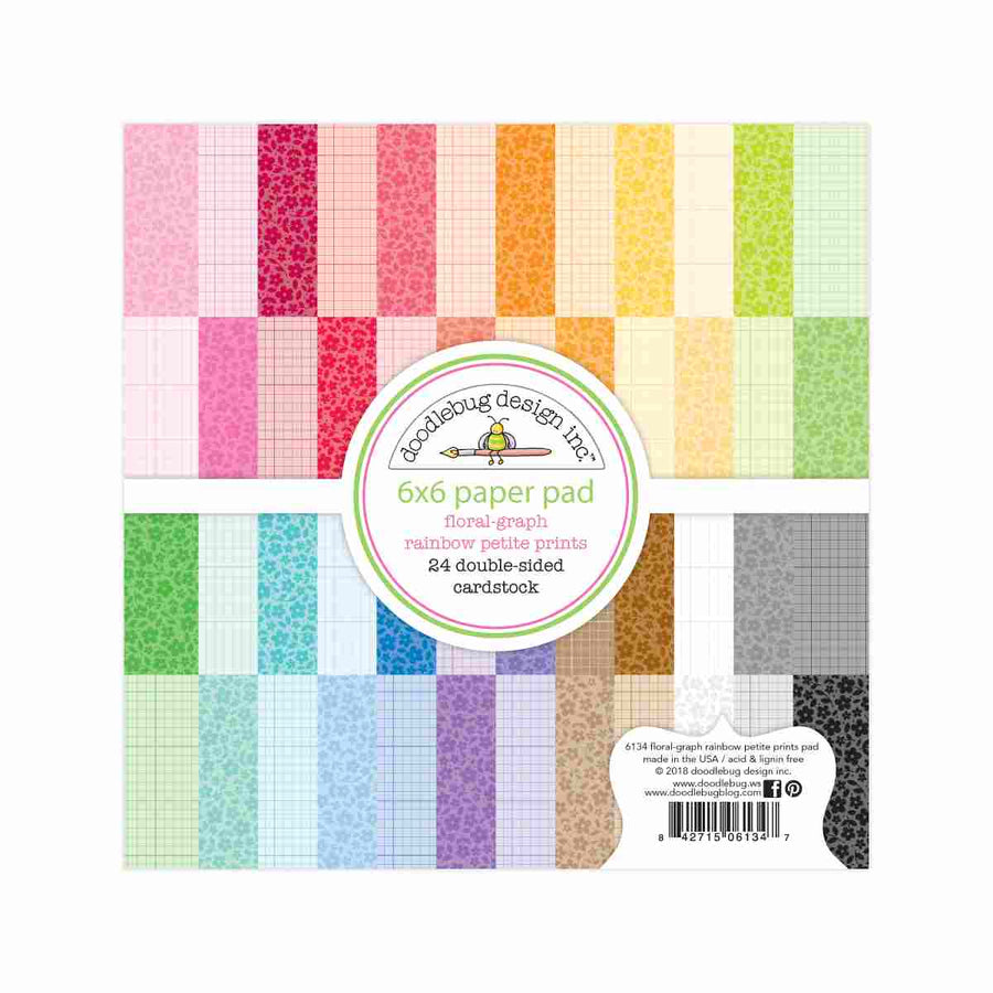Doodlebug 6 x 6 Floral Graph Petite Prints