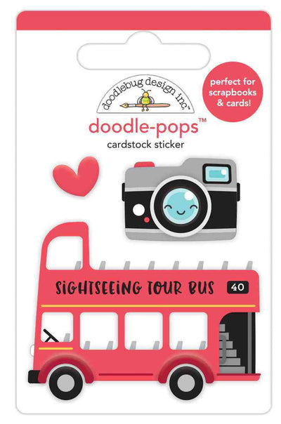 Double Decker Doodle-Pops - I Heart Travel - Doodlebug Design